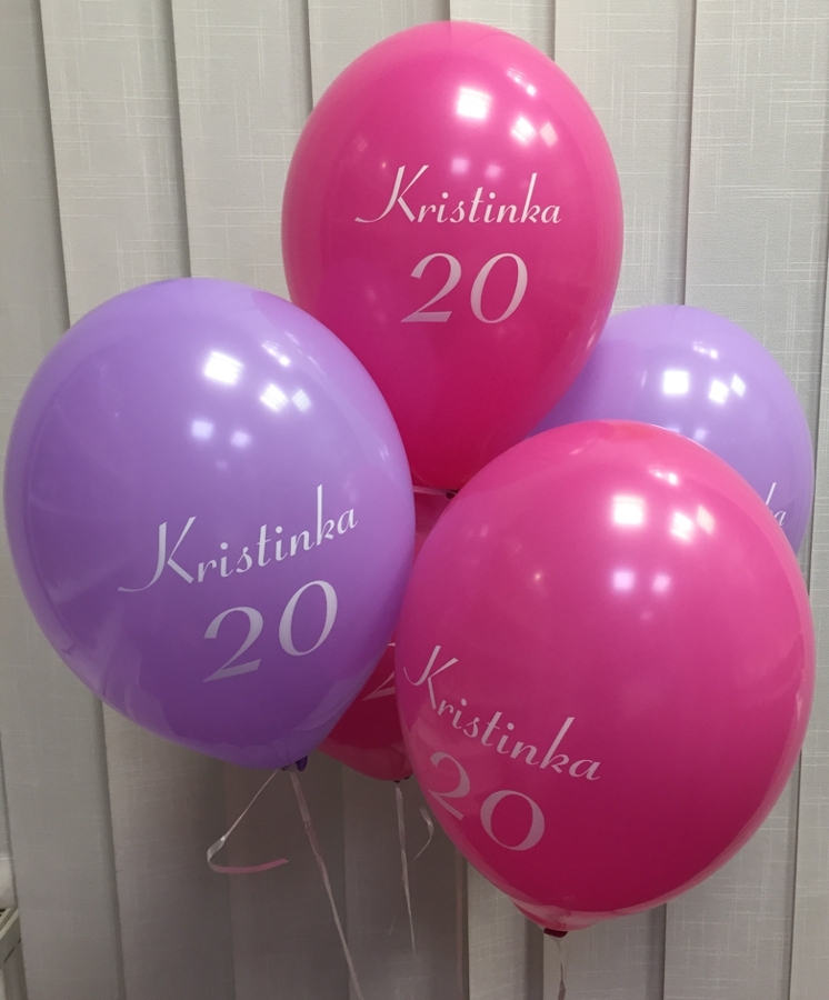 Balónky s reklamním potiskem 50 ks. Svatební balónky, narozeninové balónky i jiné balónky s potiskem dle Vašeho přání.